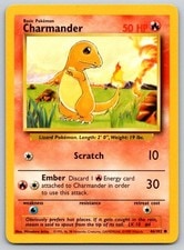 Charmander Base Set Unlimited 46/102 Pokemon Card NM active listing photo