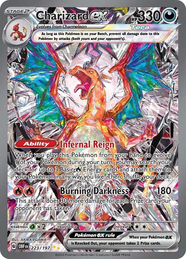 Charizard ex representative card photo