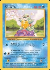 Squirtle 63/102 Common Base Set Unlimited Pokemon MP active listing photo