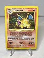 Charizard 4/102 Base Set Holo Rare Vintage Pokemon Card WOTC 1999 LP/MP active listing photo