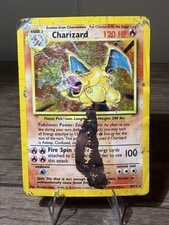 Pokemon Base Set Charizard Holo Rare Card 4/102 Unlimited 1999-DMG active listing photo
