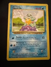 Pokemon Squirtle 63/102 Base Set Unlimited WOTC Vintage Common 1999 active listing photo