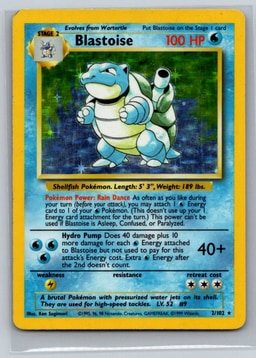 Blastoise representative card photo