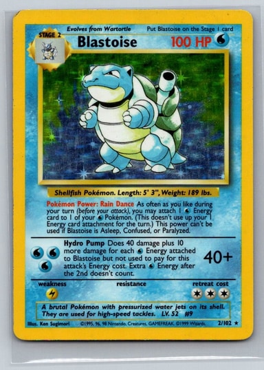 Blastoise representative card photo