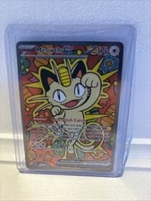 Meowth EX SIR Full Art Holo Rare Pokémon TCG Card 121/088 Perfect Order active listing photo