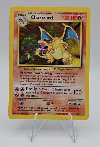 Charizard representative card photo