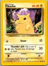 1999 Pikachu #58/102 Pokémon POKE#4 active listing photo