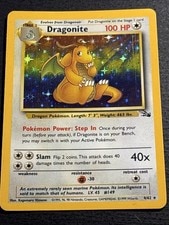 Dragonite 4/62 Pokemon TCG Fossil Holo Foil Rare Card Lightly Played LP active listing photo