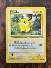 Pikachu 60/64 Common Jungle Pokemon Unlimited Moderately Played active listing photo