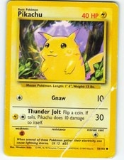 Pikachu - 58/102 Base Set - Pokémon TCG - 1999 active listing photo