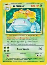 Pokémon TCG - Venusaur 15/102 - Holo Unlimited - Base Set [Moderately Played] active listing photo