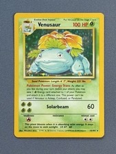 Venusaur 15/102 Base Set Unlimited HOLO LP/MP WOTC 1999 Pokemon active listing photo