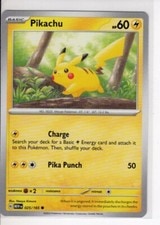 PIKACHU SCARLET VIOLET 151 SET POKEMON CARD 025/165 NM/M active listing photo