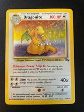 Dragonite 4/62 Fossil Holo Rare Pokemon Card WOTC Vintage MP active listing photo