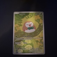 Pokémon Rowlet Holo POR 090/088 Basic 80 HP Grass Pokémon TCG Card Stock 2016 active listing photo