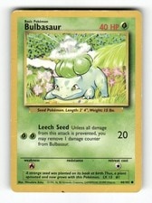 Bulbasaur - 44/102 - Base Set Unlimited - Pokemon - Common - HP active listing photo