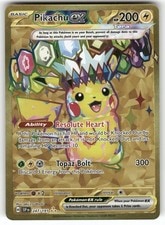 Pikachu ex 247/191 (~Factory Foiling on Letters~) HR Surging Sparks Pokemon LP active listing photo