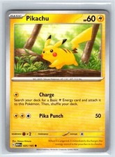 Pikachu - Common SV: Scarlet & Violet 151 025/165 NM active listing photo