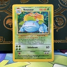 Venusaur 15/102 Base Set - Holo Pokemon Card - LP active listing photo
