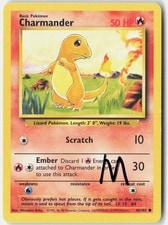 Charmander 46/102 Common Base Set Unlimited Pokemon Moderately Played active listing photo