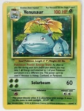 Venusaur MP 15/102 Unlimited Base Set Pokemon TCG Holo active listing photo