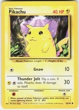 Pikachu 58/102 Common Base Set Unlimited Pokemon LP active listing photo