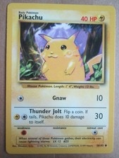 Pikachu - 58/102 - Common WOTC TCG—Base Set Pokemon Card active listing photo