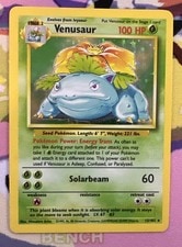 Venusaur 15/102 – Base Set Unlimited Holo Rare Vintage Old Pokemon Card - LP active listing photo