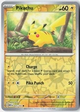 Pikachu SV: Scarlet & Violet 151 025/165 Pokemon Card Reverse Holo active listing photo
