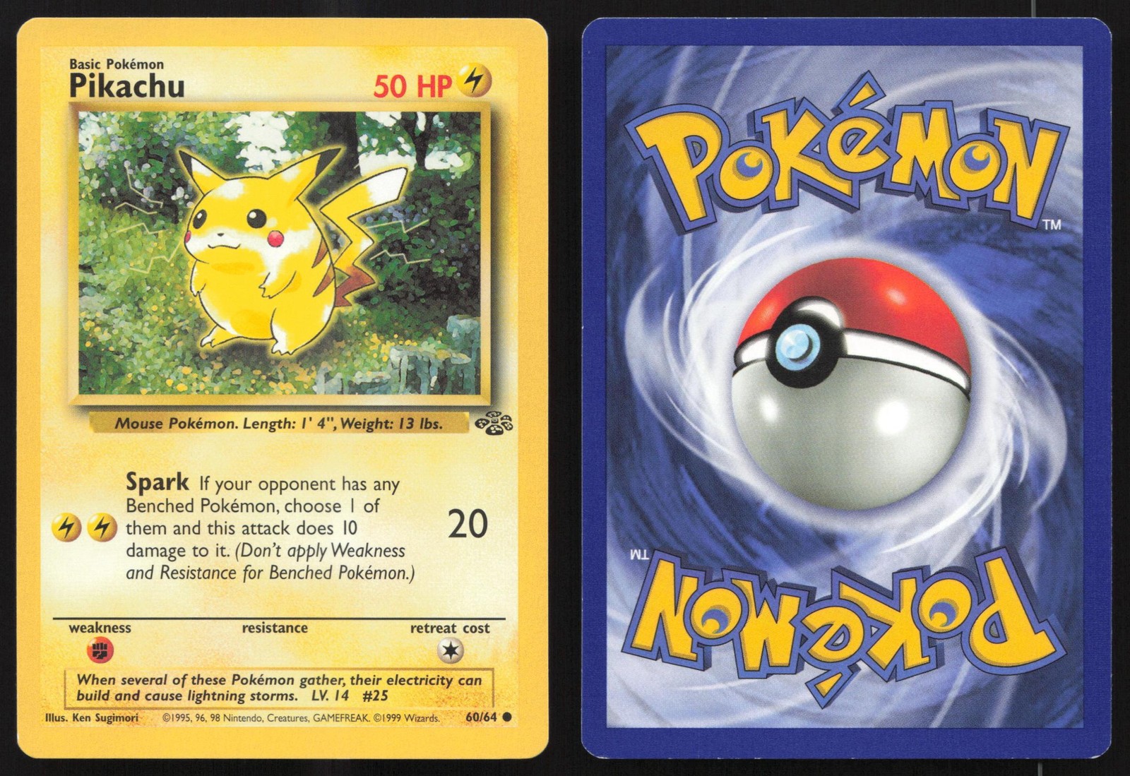 Pikachu active listing card photo