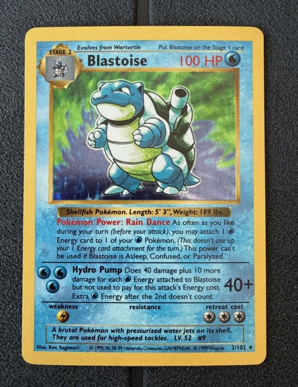 Blastoise active listing card photo