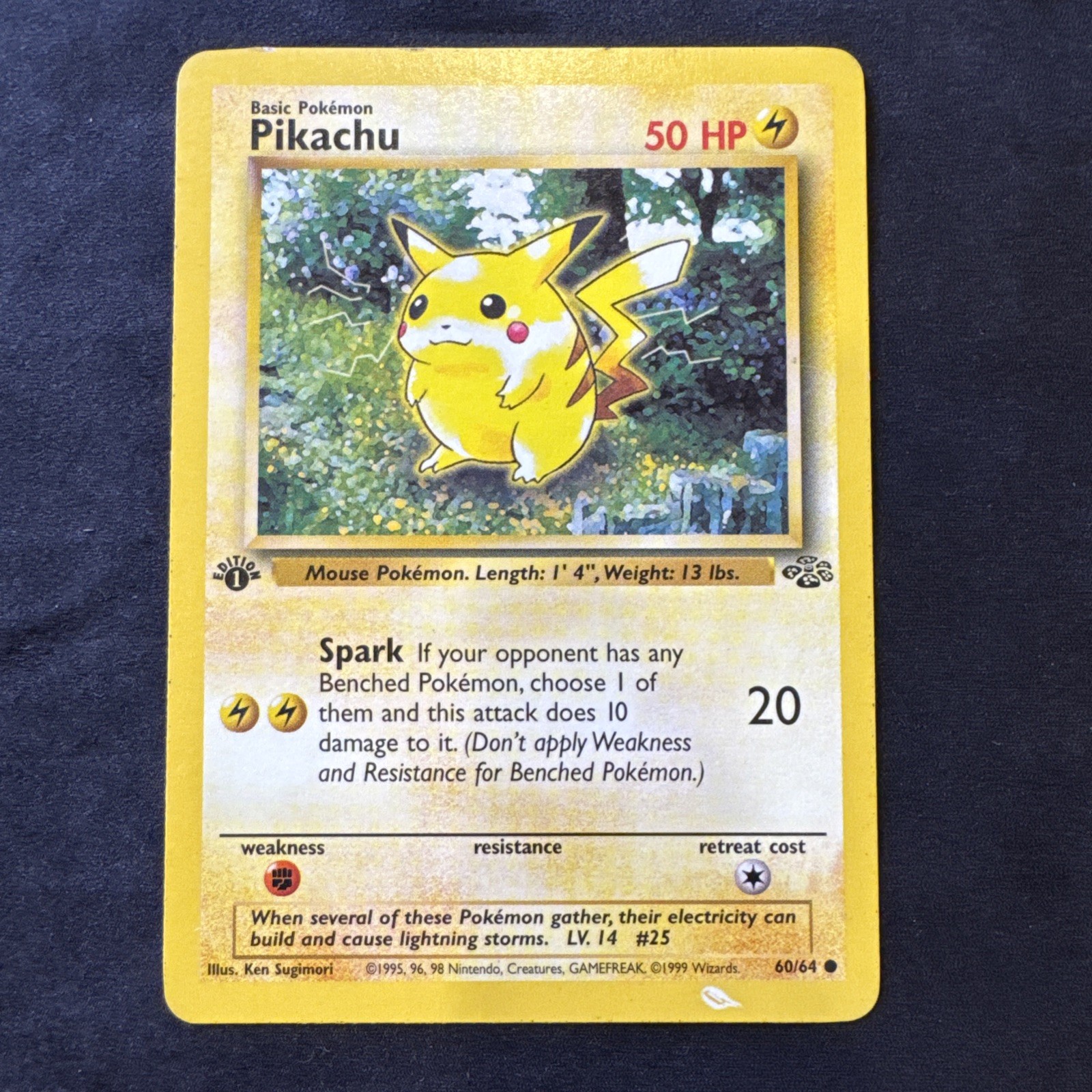 Pikachu active listing card photo