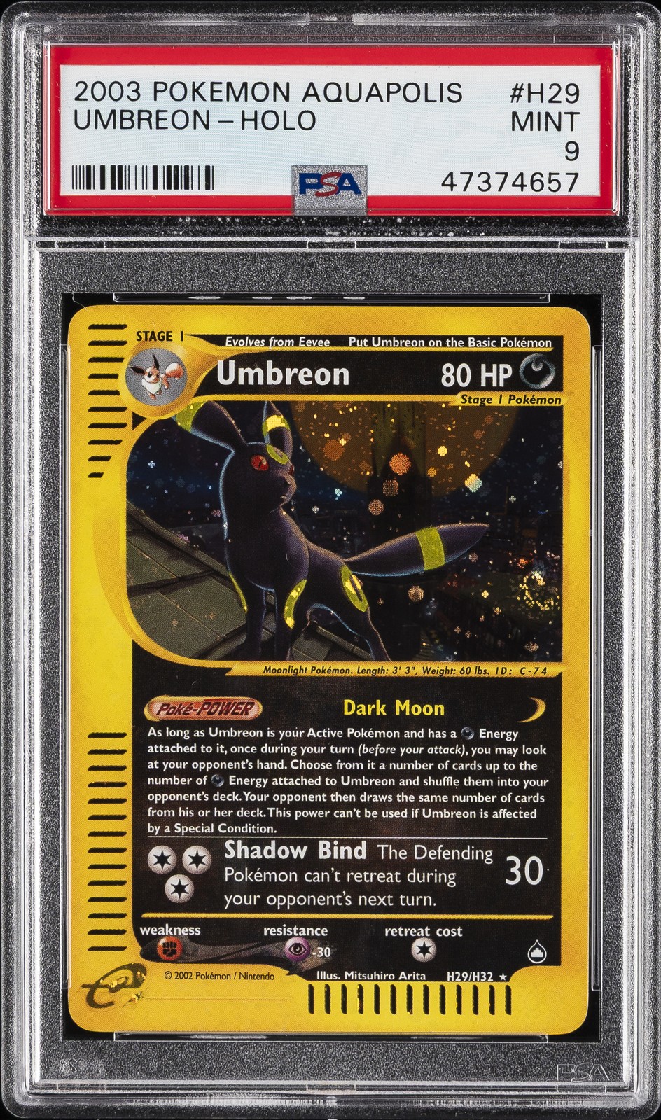 Umbreon active listing card photo