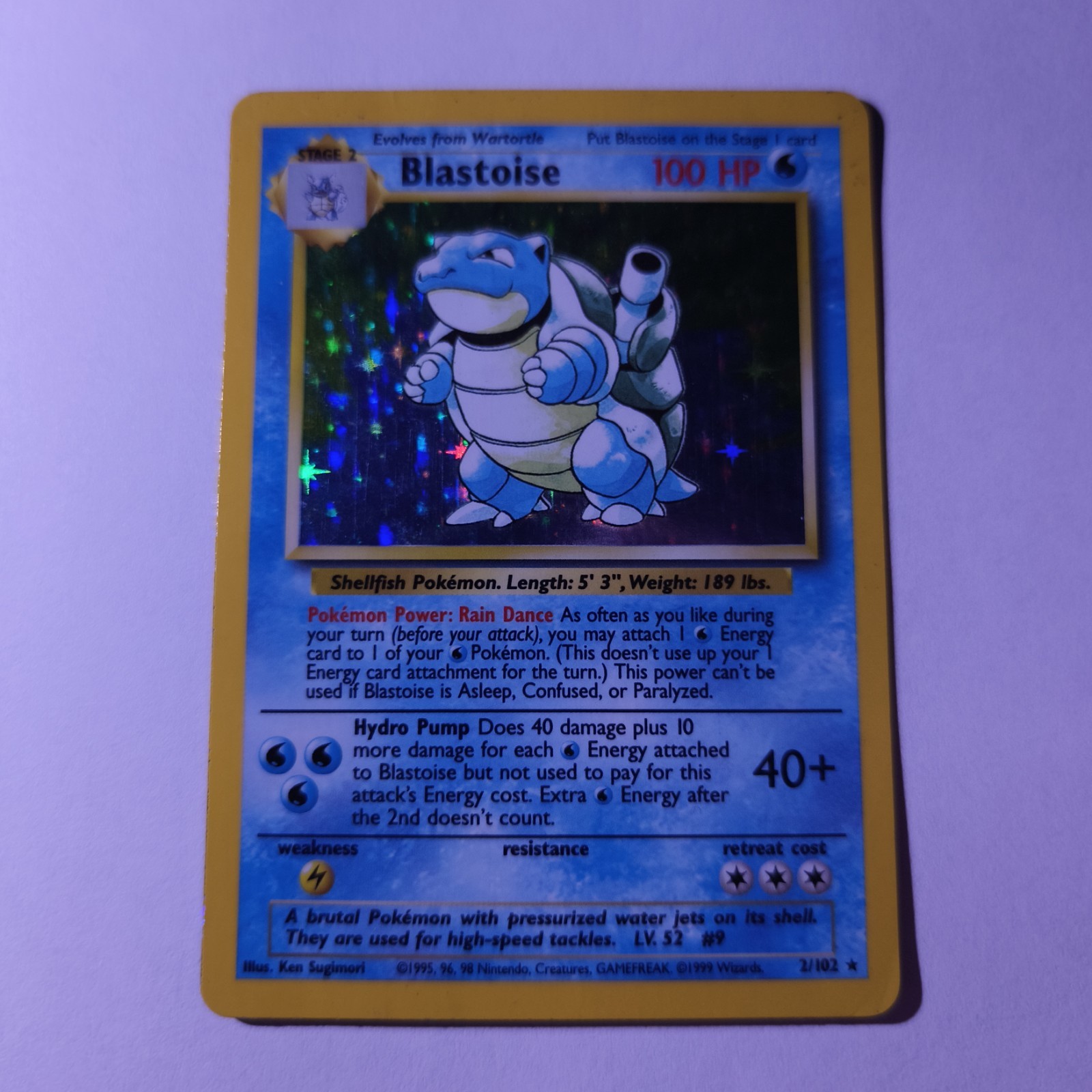 Blastoise active listing card photo