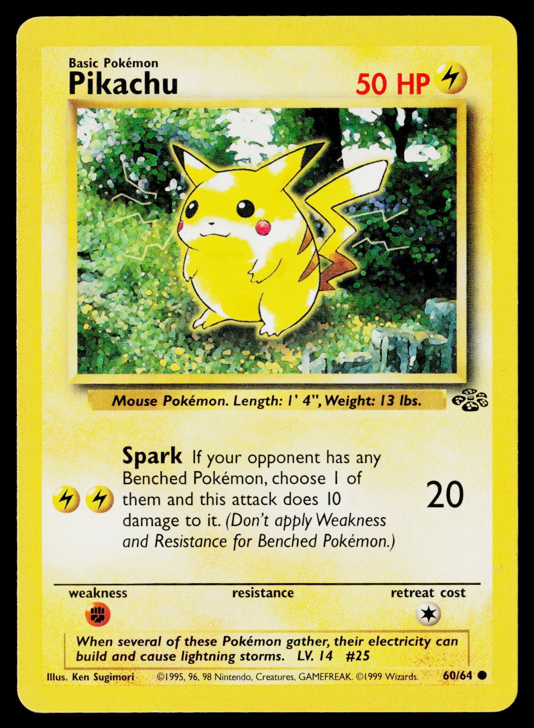 Pikachu active listing card photo