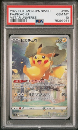 Pikachu representative card photo