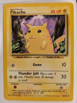 Pikachu representative card photo
