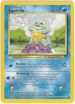 Squirtle representative card photo