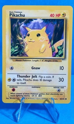 Pikachu representative card photo