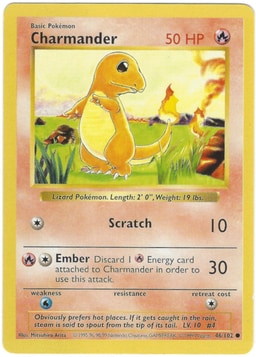 Charmander representative card photo